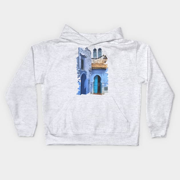 Blue Street Kids Hoodie by iconking